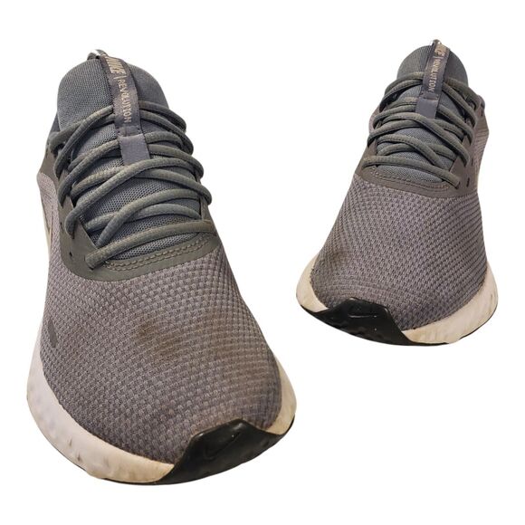 NIKE Shoes REVOLUTION 5 Mens Size 8 Cool Gray White Running Sneaker BQ3204-005 - Picture 2 of 13